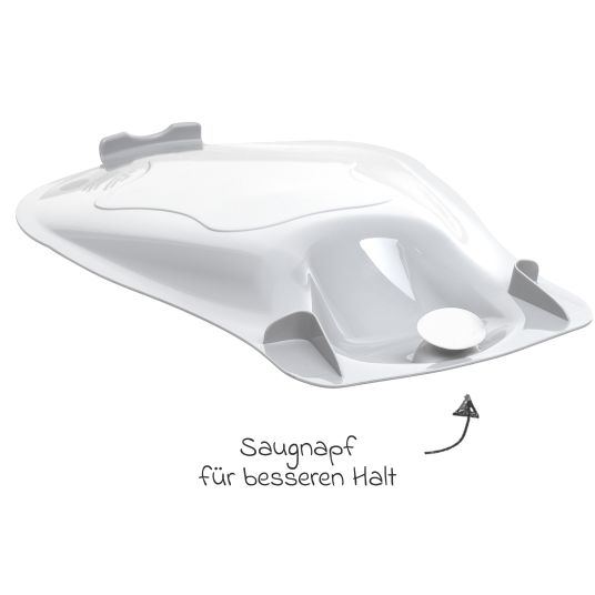 Rotho Babydesign 4-tlg. Badeset / Badestation Top - inkl. Badewanne + Wannenständer + Badeliege + Ablaufschlauch - White