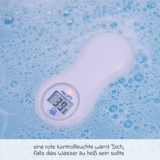 Rotho Babydesign 7-tlg. Badeset / Badestation Top - inkl. Badewanne + Wannenständer + Badeliege + Waschschüssel + Badethermometer + Ablaufschlauch + Windeleimer - Soft Rose