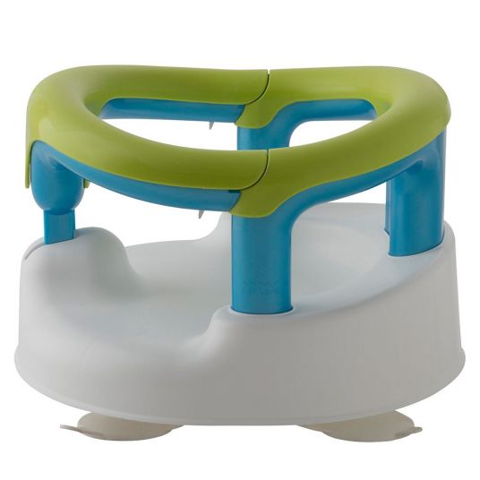 Rotho Babydesign Seggiolino da bagno per bambini pieghevole - Bianco Verde Blu