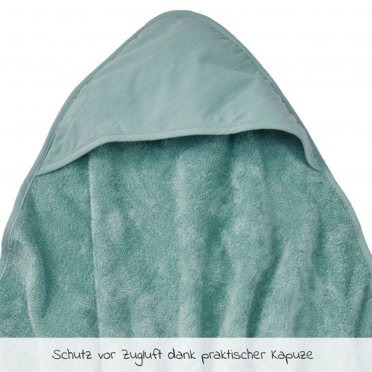 Rotho Babydesign Baby hooded towel 78 x 78 cm - Lagoon