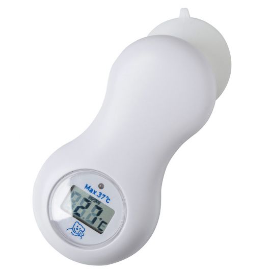 Rotho Babydesign Bade- & Raumthermometer digital mit Saugnapf - Keramik Weiß