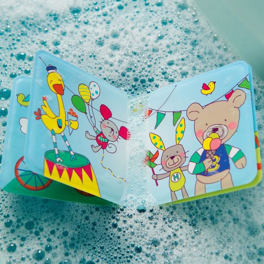 Rotho Babydesign Libro da bagno con funzione cigolante - Amici cool
