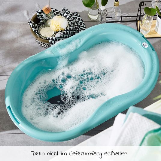 Rotho Babydesign Stazione da bagno TOP + confezione da 3 panni in omaggio - Lagoon Stone Grey