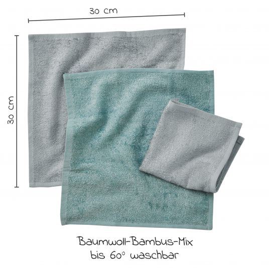 Rotho Babydesign TOP bath station + free washcloths 3-pack - Lagoon Stone Grey