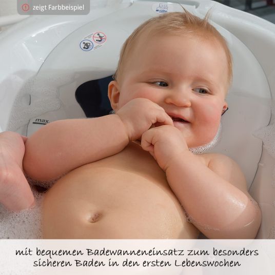 Rotho Babydesign Stazione da bagno 4 pezzi TopXtra - Grigio Pietra Bianco