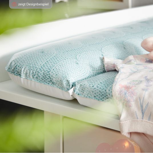 Rotho Babydesign Foil changing mat Limited Edition - Knit - Rose