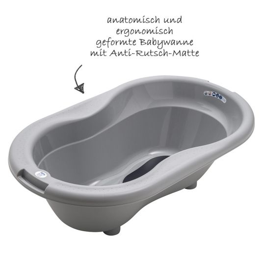 Rotho Babydesign Ideal Bathroom Solution Top - 4 pezzi - Grigio Pietra