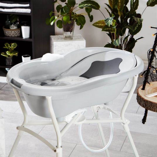 Rotho Babydesign Ideale Badelösung Top - 4-teilig - Stone Grey