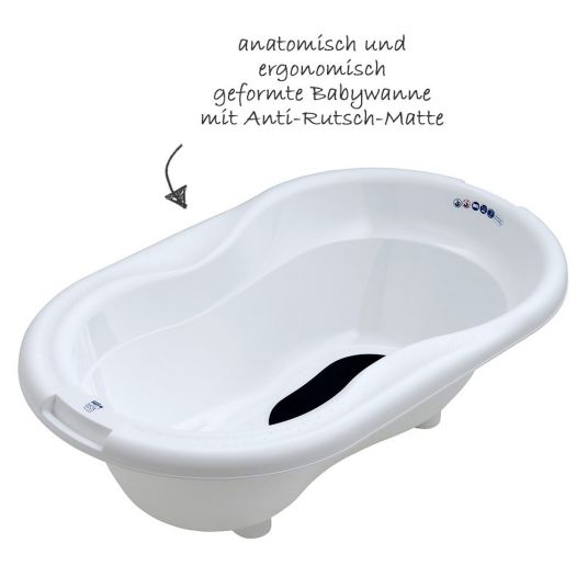 Rotho Babydesign Ideale Badelösung Top - 4-teilig - Weiß + Gratis Windeltwister Sangenic Tec