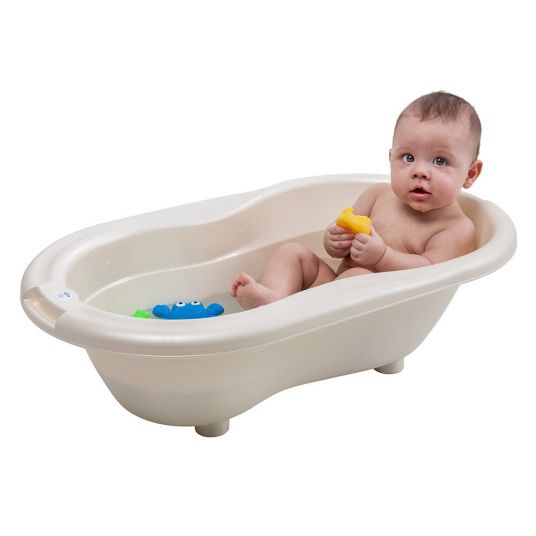 Rotho Babydesign Ideale Badelösung Top - 5-teilig - Perlweiß Creme