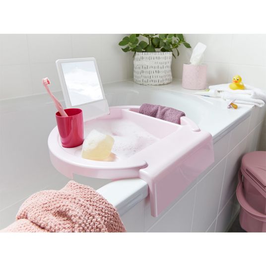 Rotho Babydesign Kinderwaschbecken Kiddy Wash - Tender Rosé Perl - Weiß