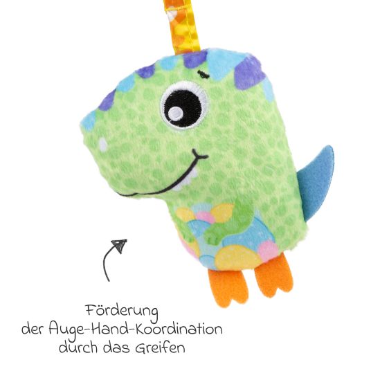 Rotho Babydesign Spieltier zum Aufhängen / Kinderwagenhänger Explore Together - Dino