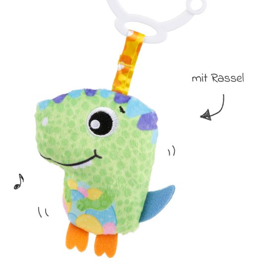 Rotho Babydesign Spieltier zum Aufhängen / Kinderwagenhänger Explore Together - Dino