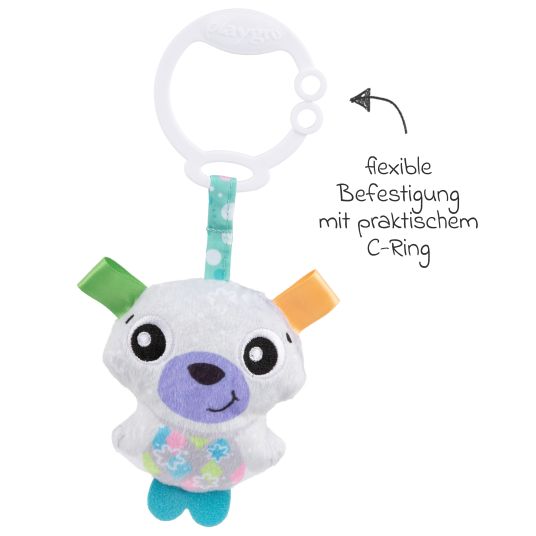 Rotho Babydesign Spieltier zum Aufhängen / Kinderwagenhänger Explore Together - Eisbär