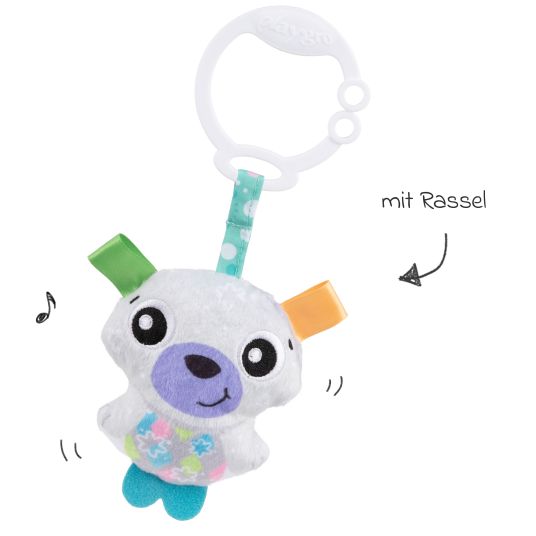 Rotho Babydesign Spieltier zum Aufhängen / Kinderwagenhänger Explore Together - Eisbär