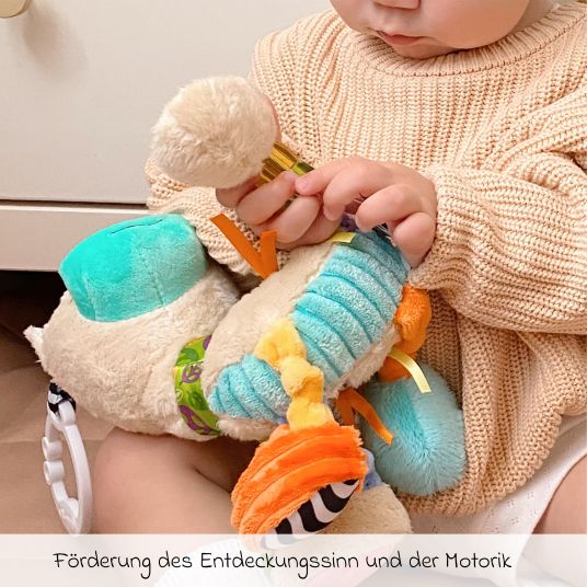 Rotho Babydesign Giocattolo da appendere / appendino per carrozzina Amico sensoriale - Lama con lente d'ingrandimento