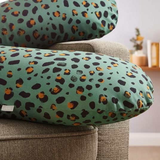 Rotho Babydesign Nursing pillow Multi with micro beads filling incl. cover 190 cm - Leopard