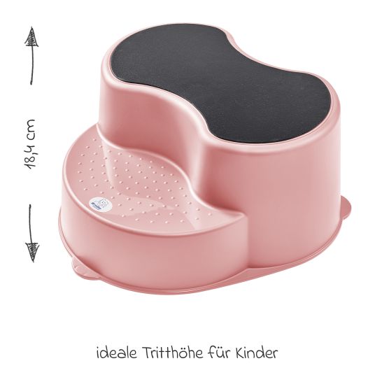 Rotho Babydesign Tritthocker Top 2-stufig - Soft Rose