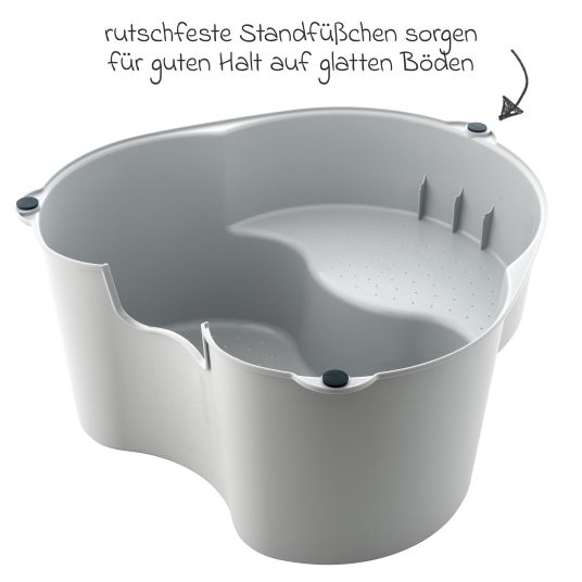 Rotho Babydesign Tritthocker Top 2-stufig - Stone Grey