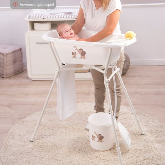 Rotho Babydesign Wannenständer höhenverstellbar & klappbar - Weiß