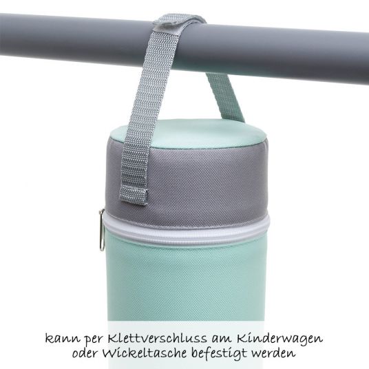 Rotho Babydesign Cassetta di riscaldamento per l'alimentazione moderna - Verde svedese Bianco Argento