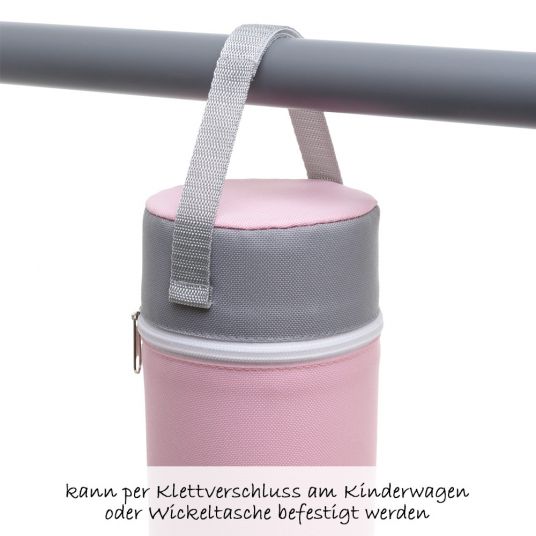 Rotho Babydesign Scatola calda per l'alimentazione moderna - Tender Rosé Bianco Argento