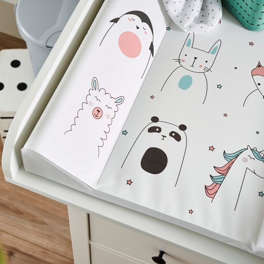 Rotho Babydesign Changing tray foil 2-wedge - Happy Faces