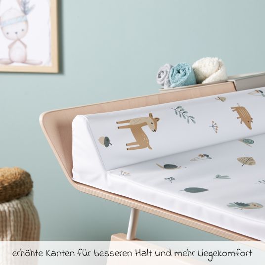 Rotho Babydesign Wickelmulde Folie 2-Keil - Waldtiere