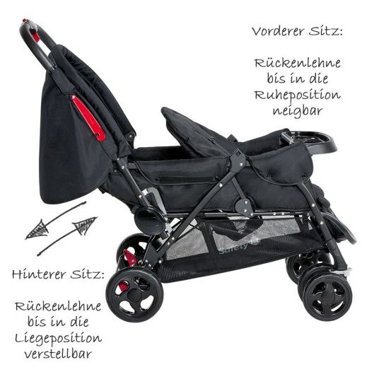 Safety 1st Sibling carriage Duodeal - Full Black