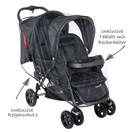 Safety 1st Passeggino Duodeal Sibling - Nero completo