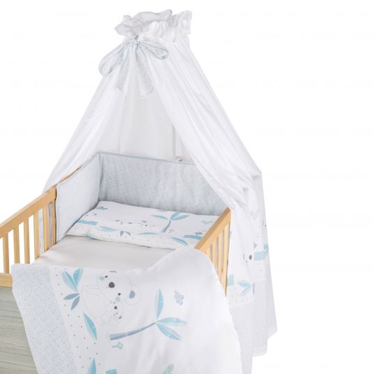 Schardt 4-piece bedding set blanket 100 x 135 cm , pillow 40 x 60 cm, nest, canopy - Koala