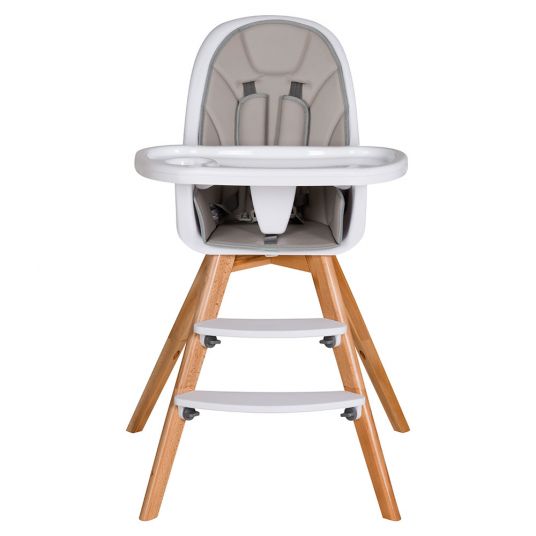 Schardt High chair Holly Nature incl. seat cushion - Grey