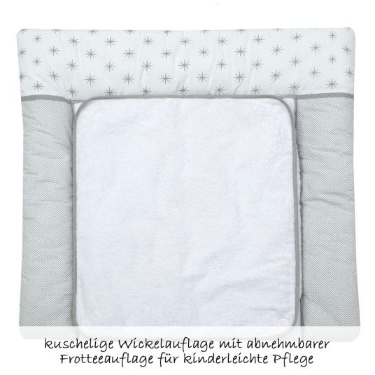 Schardt Kinderzimmer Maxx Fleetwood 15-tlg. mit 2-türigem Schrank inkl. Textilkollektion Ice Crystal Grau