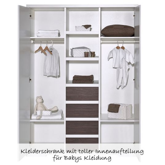 Schardt Children's room Maxx Fleetwood 15-pc with 2-door wardrobe incl. Textile collection Ice Crystal Gray