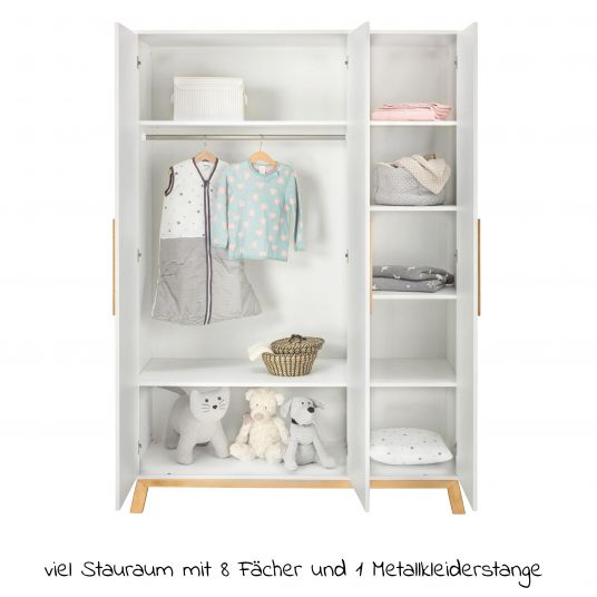 Schardt Children's room Venice 13 pcs with 3-door wardrobe incl. textile collection Big Star Grey -