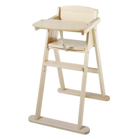 Schardt Folding high chair Smile nature - solid beech