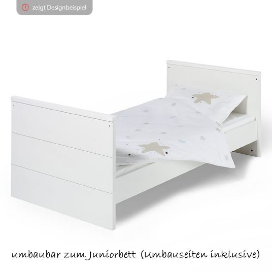 Schardt Sparset Kinderzimmer Eco Stripe 14-tlg. inkl. Textilkollektion Stern Grau