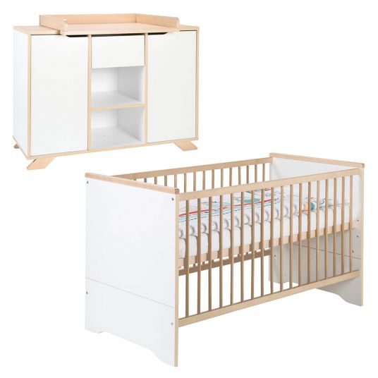 Schardt Economy set nursery Tokyo with bed and changing unit