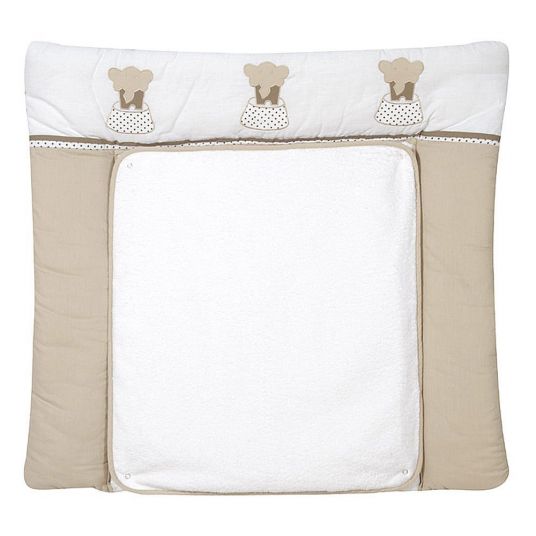 Schardt Fabric changing mat with terry cloth cover - Elephant Beige
