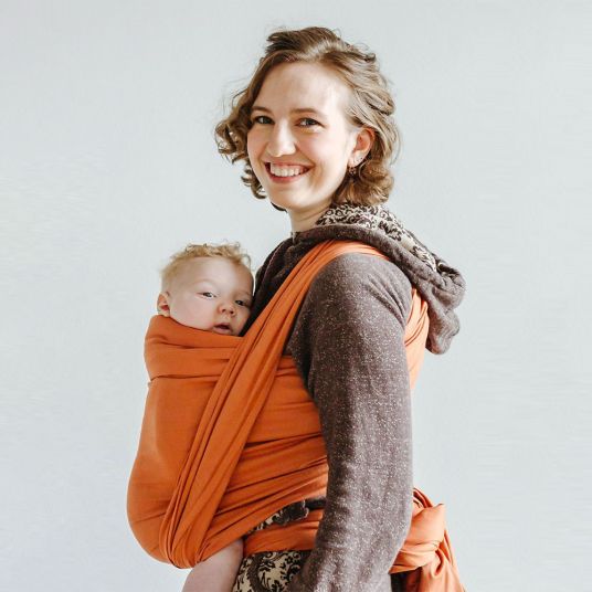 Shabany Baby sling Loves - rust red 470 cm - TEST TEST 3