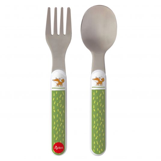 sigikid 2 piece cutlery set - Forest Fox