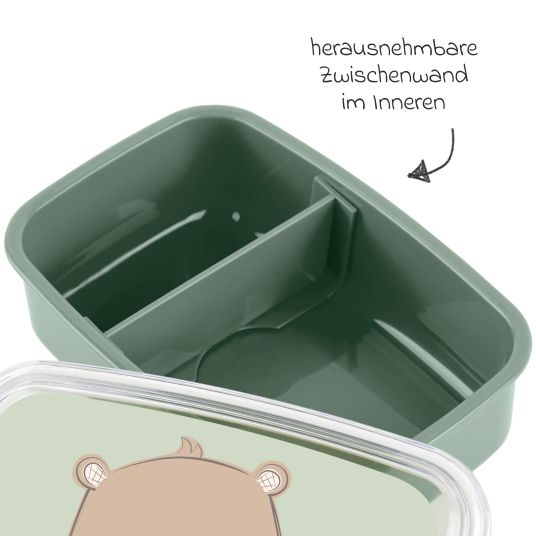 sigikid Lunch box - Bear - Mint