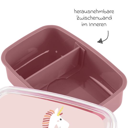sigikid Brotdose / Lunchbox - Einhorn - Rosa