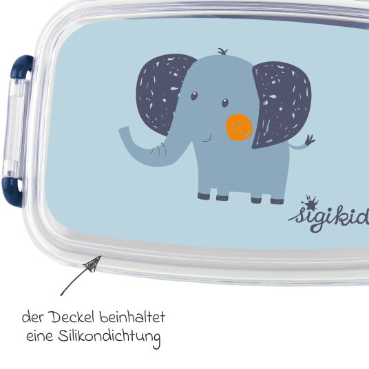 sigikid Lunch box - Elephant - Blue