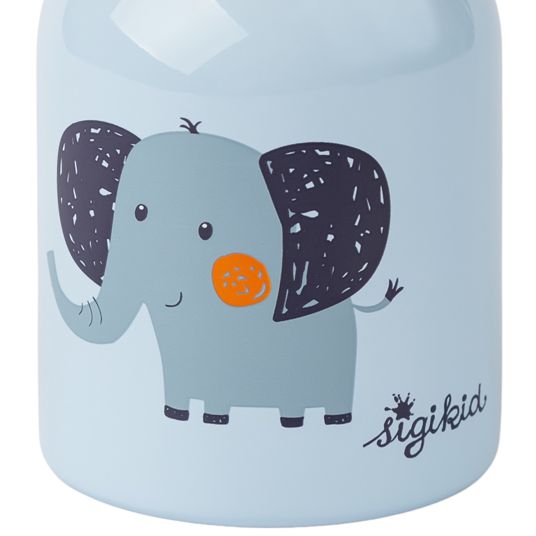 sigikid Edelstahl-Trinkflasche 250 ml - Elefant - Blau