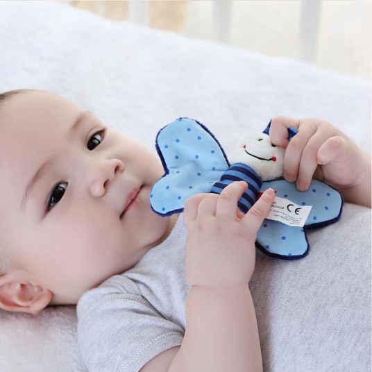 sigikid Grasping toy crackling butterfly - blue