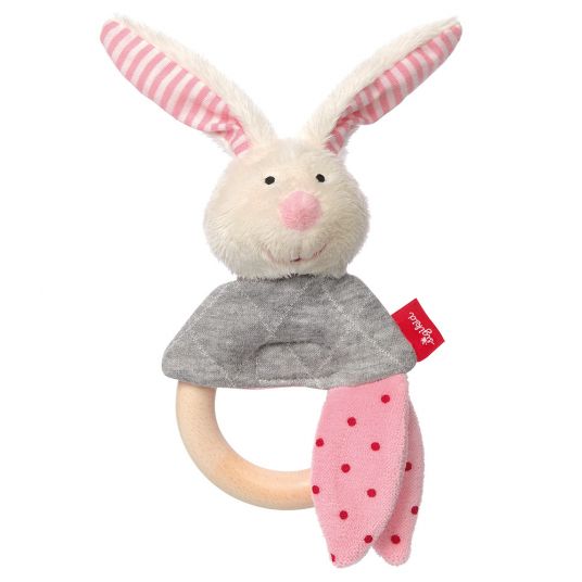 sigikid Griffin with rattle bunny - Urban Baby Edition - Pink