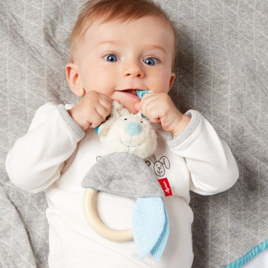 sigikid Griffin with rattle bunny - Urban Baby Edition - Turquoise