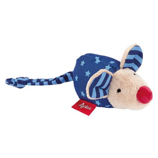 sigikid Griffin with rattle mouse 8 cm - Blue