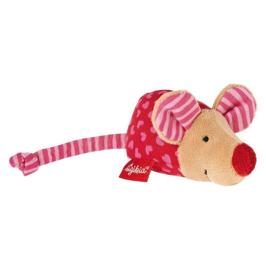 sigikid Griffin with rattle mouse 8 cm - Pink